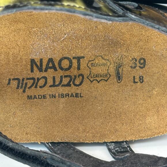 Naot Dorith Women Gladiator Sandal US 8 Leopard‎ Suede Leather Hook & Loop Strap - Picture 12 of 16